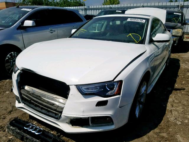 WAUD2AFR2GA050570 - 2016 AUDI A5 PREMIUM WHITE photo 2