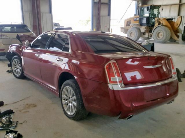 2C3CCAET0DH568798 - 2013 CHRYSLER 300C BURGUNDY photo 3