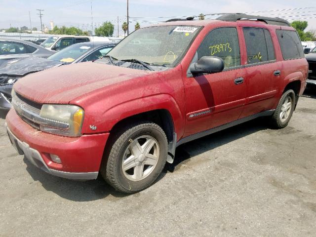 1GNES16P036208222 - 2003 CHEVROLET TRAILBLAZE RED photo 2