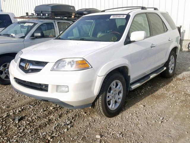 2HNYD18905H002893 - 2005 ACURA MDX TOURIN WHITE photo 2