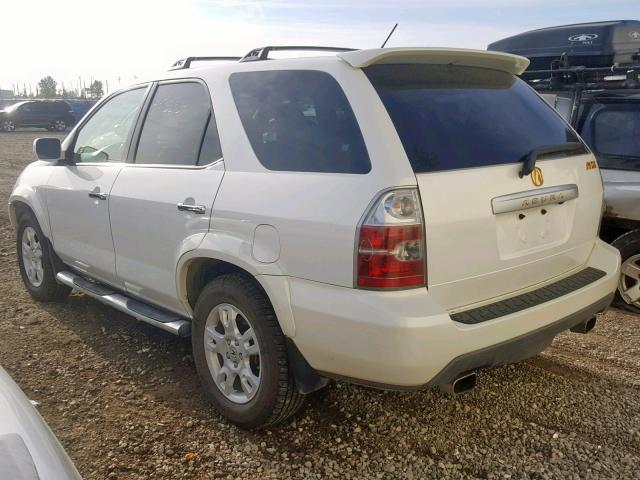 2HNYD18905H002893 - 2005 ACURA MDX TOURIN WHITE photo 3