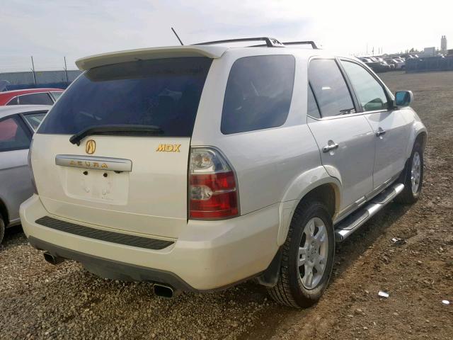 2HNYD18905H002893 - 2005 ACURA MDX TOURIN WHITE photo 4