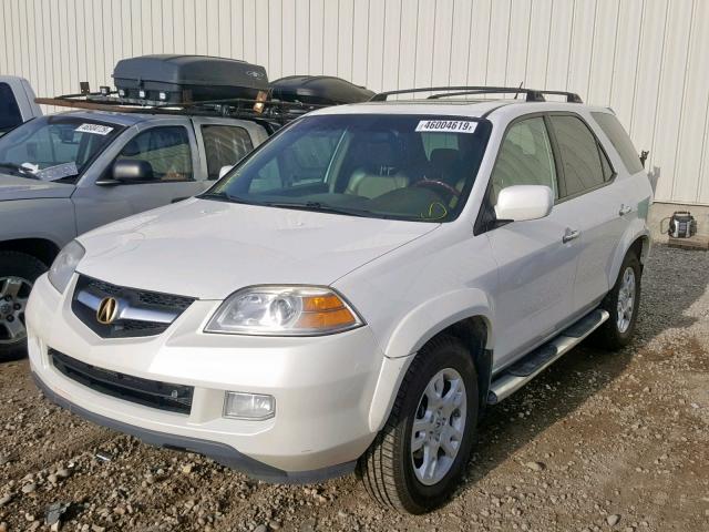 2HNYD18905H002893 - 2005 ACURA MDX TOURIN WHITE photo 9