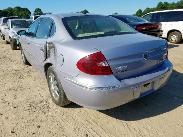 2G4WD582161254004 - 2006 BUICK LACROSSE C SILVER photo 3