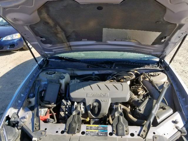 2G4WD582161254004 - 2006 BUICK LACROSSE C SILVER photo 7