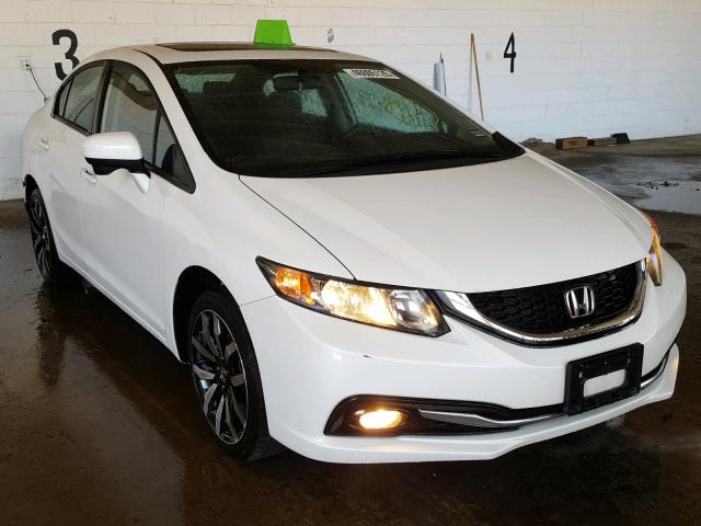 19XFB2F99EE216031 - 2014 HONDA CIVIC EXL თეთრი ფოტო 1