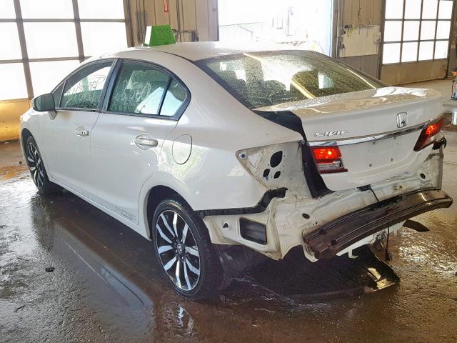 19XFB2F99EE216031 - 2014 HONDA CIVIC EXL თეთრი ფოტო 3