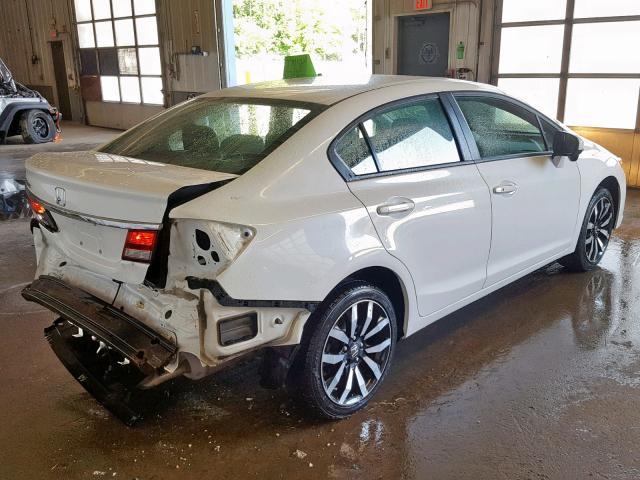 19XFB2F99EE216031 - 2014 HONDA CIVIC EXL თეთრი ფოტო 4