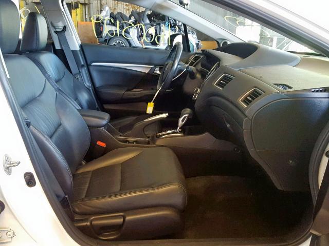 19XFB2F99EE216031 - 2014 HONDA CIVIC EXL თეთრი ფოტო 5