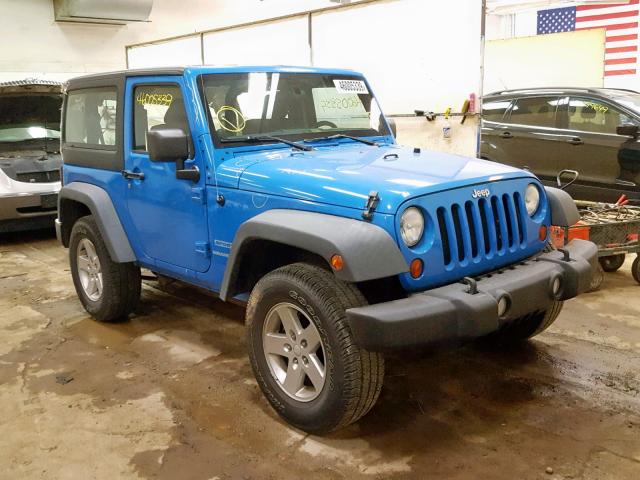 1J4AA2D13BL568013 - 2011 JEEP WRANGLER S BLUE photo 1