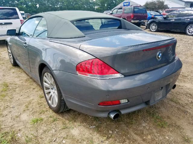 WBAEK73465B328166 - 2005 BMW 645 CI AUT SILVER photo 3