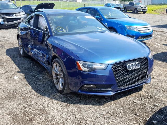 WAULFAFR4EA016417 - 2014 AUDI A5 PREMIUM BLUE photo 1