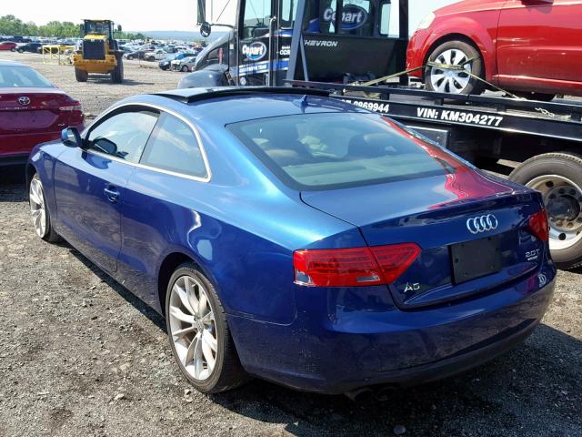 WAULFAFR4EA016417 - 2014 AUDI A5 PREMIUM BLUE photo 3