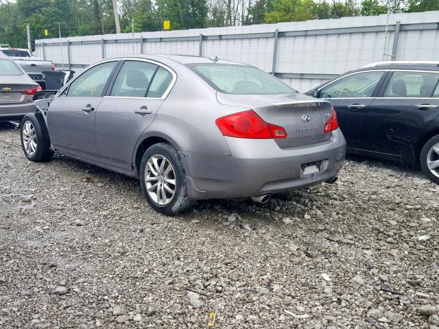 JNKCV61F79M357281 - 2009 INFINITI G37 SILVER photo 3