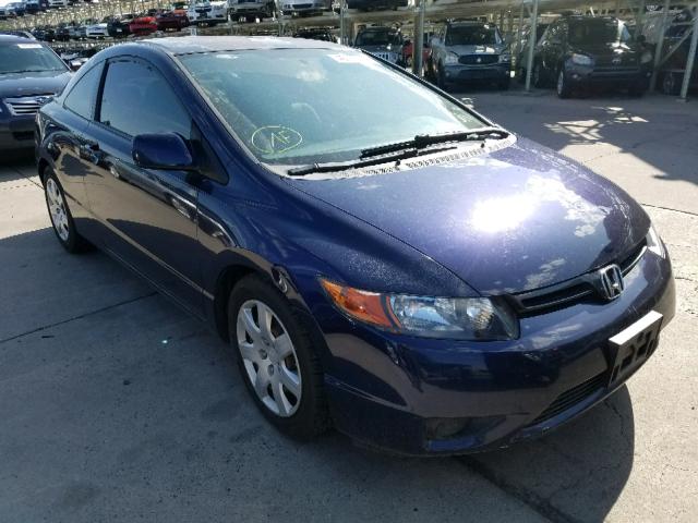 2HGFG12608H535125 - 2008 HONDA CIVIC LX BLUE photo 1