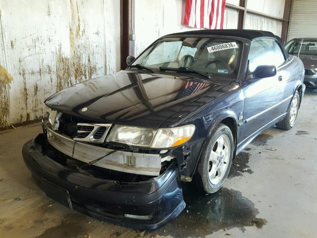 YS3DF78K417019991 - 2001 SAAB 9-3 SE BLUE photo 2