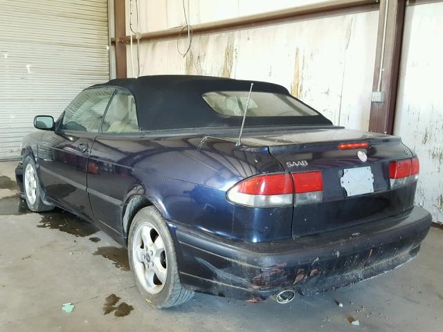 YS3DF78K417019991 - 2001 SAAB 9-3 SE BLUE photo 3