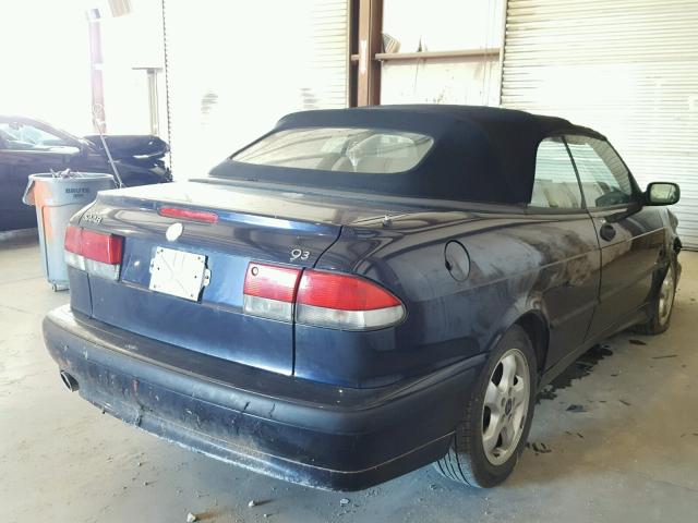 YS3DF78K417019991 - 2001 SAAB 9-3 SE BLUE photo 4