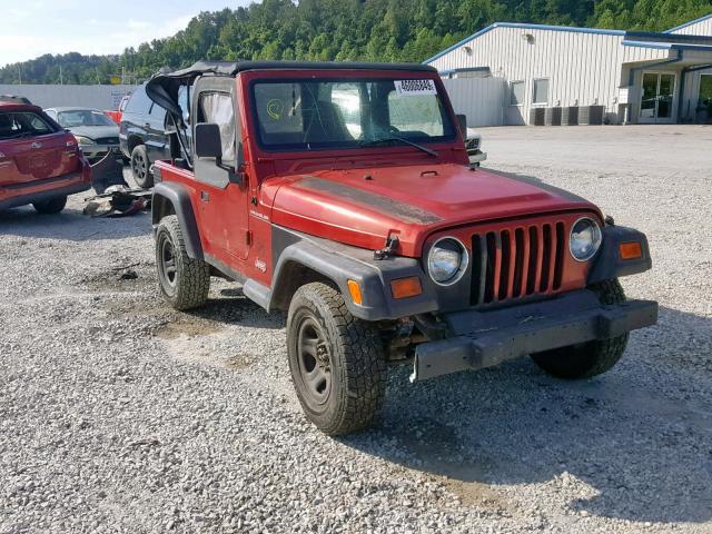 1J4FY29P6XP435938 - 1999 JEEP WRANGLER / MAROON photo 1