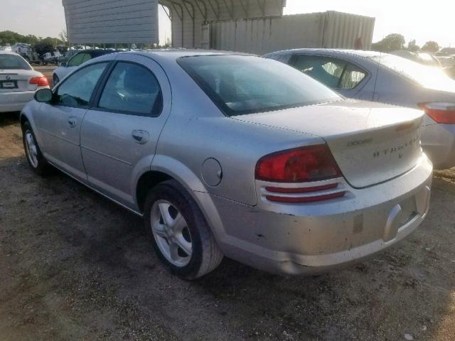 1B3EL46X14N361305 - 2004 DODGE STRATUS SX SILVER photo 3