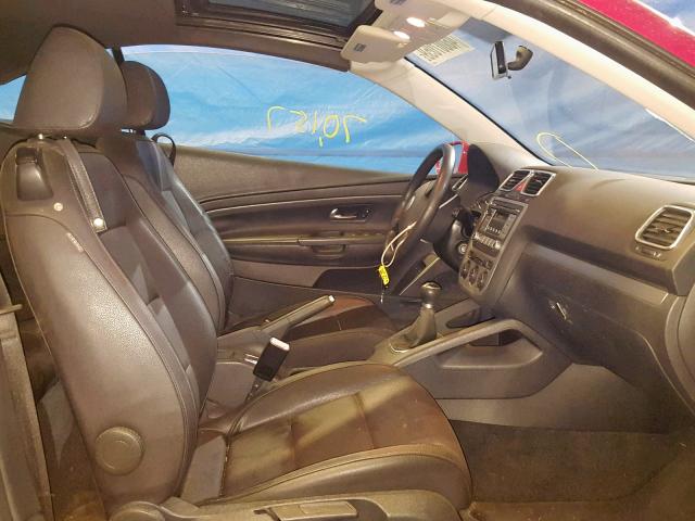 WVWAA71F97V015428 - 2007 VOLKSWAGEN EOS BASE RED photo 5