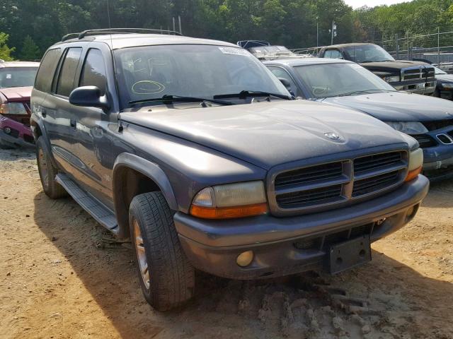 1B4HS38N52F195489 - 2002 DODGE DURANGO SP GRAY photo 1