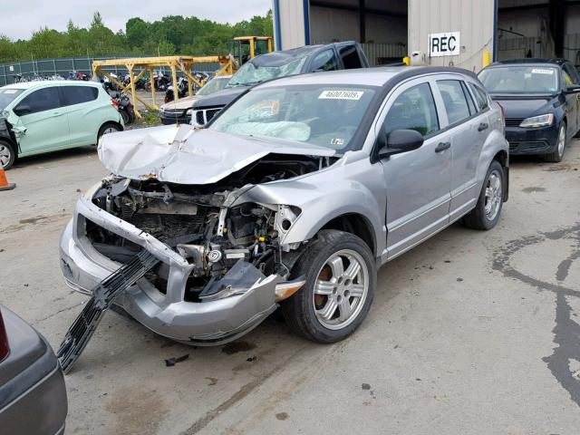 1B3HB48B97D558122 - 2007 DODGE CALIBER SX SILVER photo 2