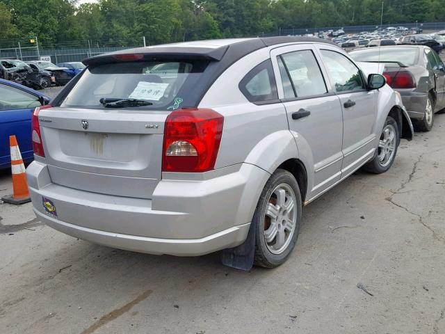 1B3HB48B97D558122 - 2007 DODGE CALIBER SX SILVER photo 4