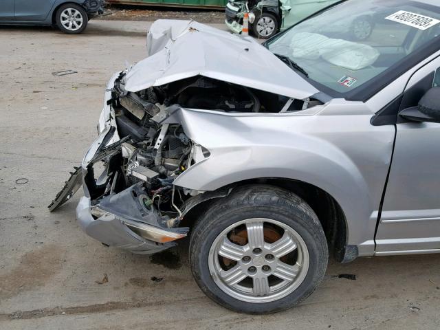 1B3HB48B97D558122 - 2007 DODGE CALIBER SX SILVER photo 9