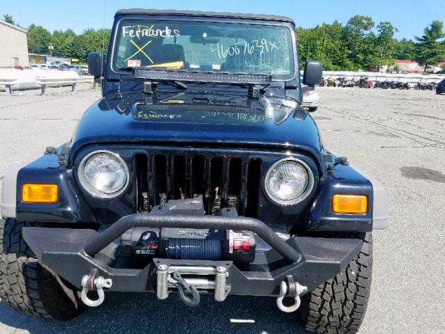 1J4FA39S25P306736 - 2005 JEEP WRANGLER X BLACK photo 10