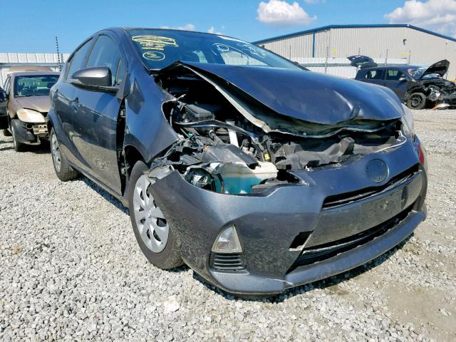 JTDKDTB38D1553663 - 2013 TOYOTA PRIUS C GRAY photo 1