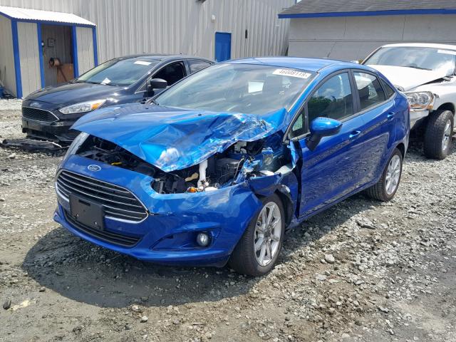 3FADP4BJ0KM136662 - 2019 FORD FIESTA SE BLUE photo 2