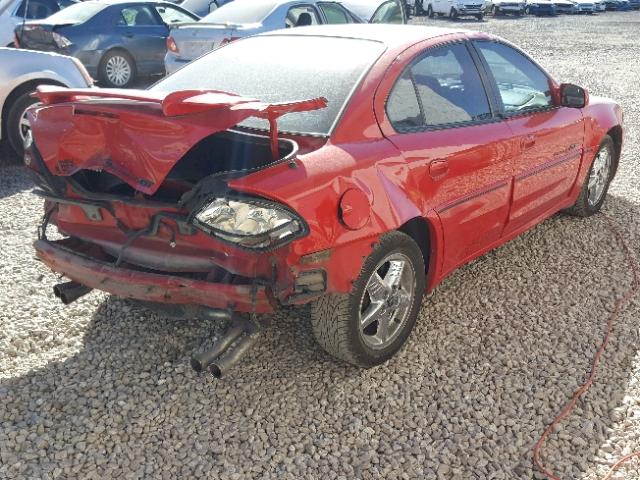 1G2NW52EXYM829046 - 2000 PONTIAC GRAND AM G RED photo 4