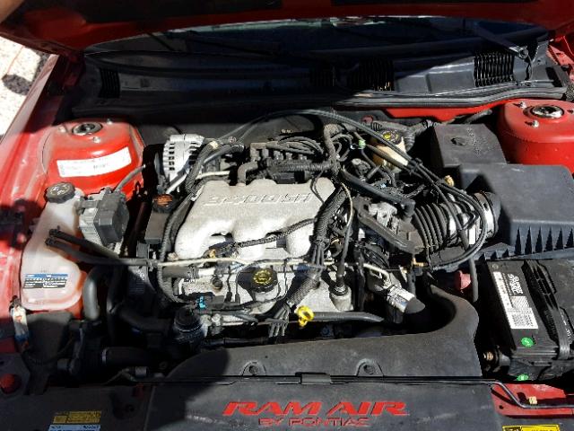 1G2NW52EXYM829046 - 2000 PONTIAC GRAND AM G RED photo 7