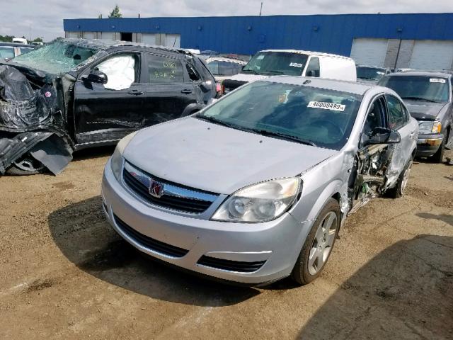 1G8ZS57B49F159808 - 2009 SATURN AURA XE SILVER photo 2