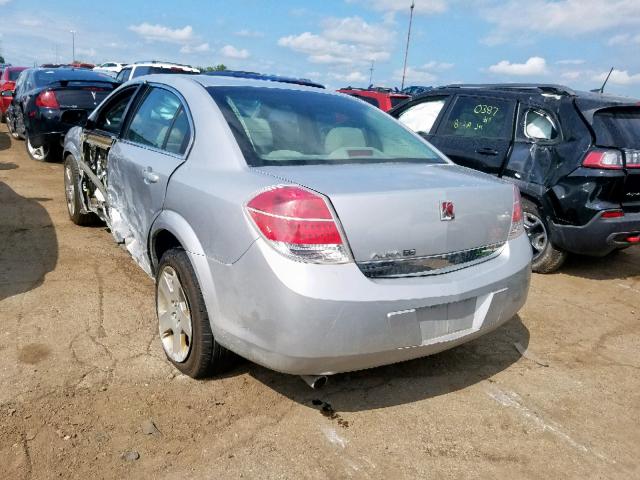 1G8ZS57B49F159808 - 2009 SATURN AURA XE SILVER photo 3