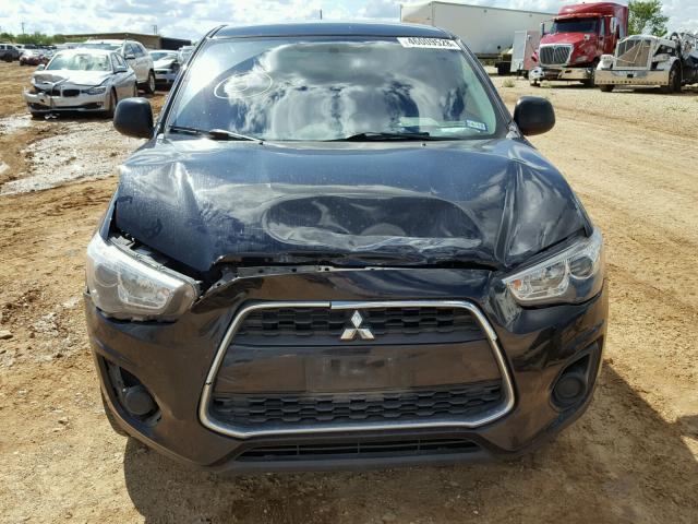 4A4AP3AU2FE028700 - 2015 MITSUBISHI OUTLANDER BLACK photo 9