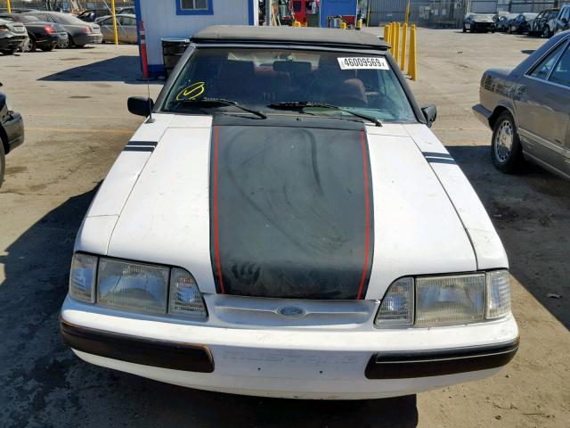 1FABP44E8KF189584 - 1989 FORD MUSTANG LX WHITE photo 9