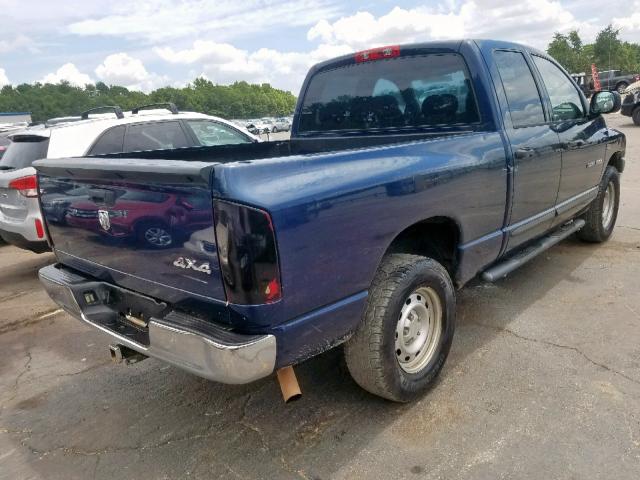 1D7HU18256J131680 - 2006 DODGE RAM 1500 S BLUE photo 4