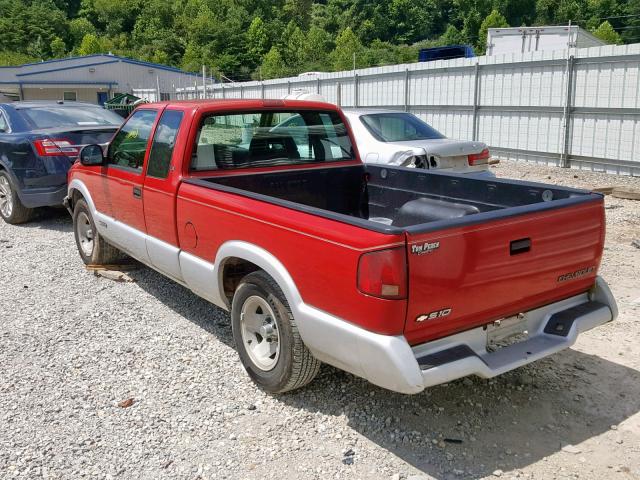 1GCCS1940T8207299 - 1996 CHEVROLET S TRUCK S1 RED photo 3