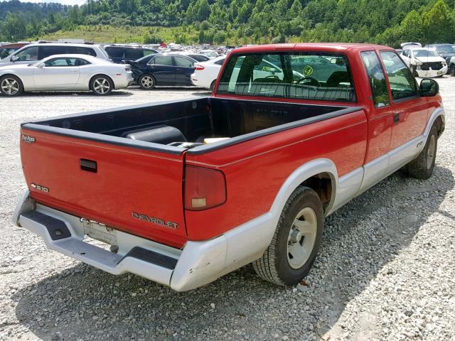 1GCCS1940T8207299 - 1996 CHEVROLET S TRUCK S1 RED photo 4
