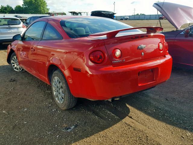 1G1AL15F677109278 - 2007 CHEVROLET COBALT LT RED photo 3