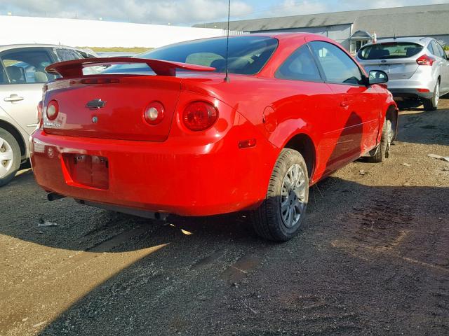 1G1AL15F677109278 - 2007 CHEVROLET COBALT LT RED photo 4