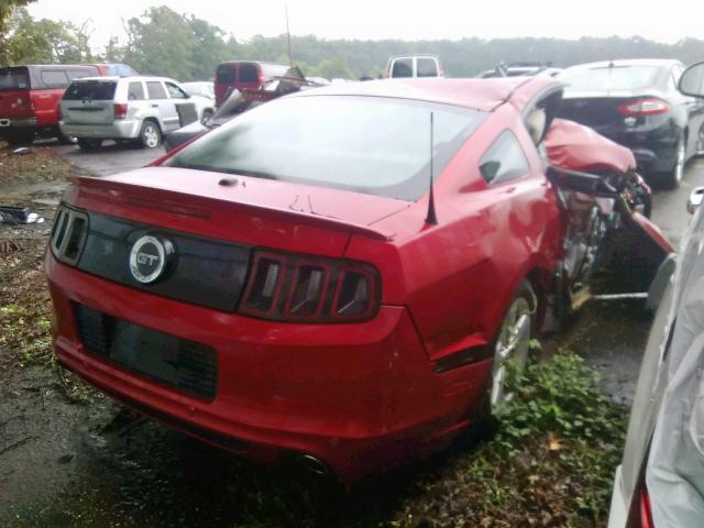 1ZVBP8CF0D5217850 - 2013 FORD MUSTANG GT RED photo 4