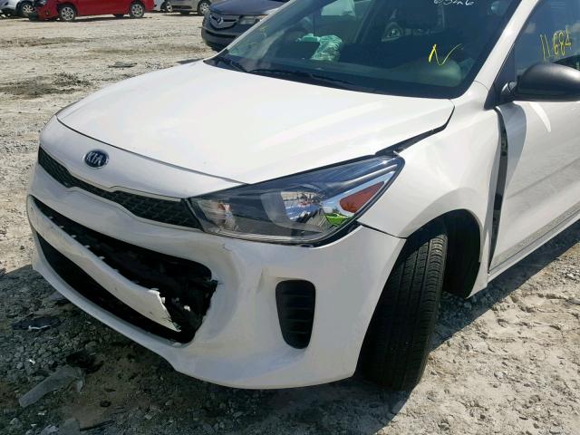 3KPA25AB8JE056546 - 2018 KIA RIO LX WHITE photo 9