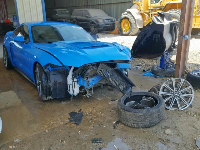 1FA6P8CF3H5344138 - 2017 FORD MUSTANG GT BLUE photo 1