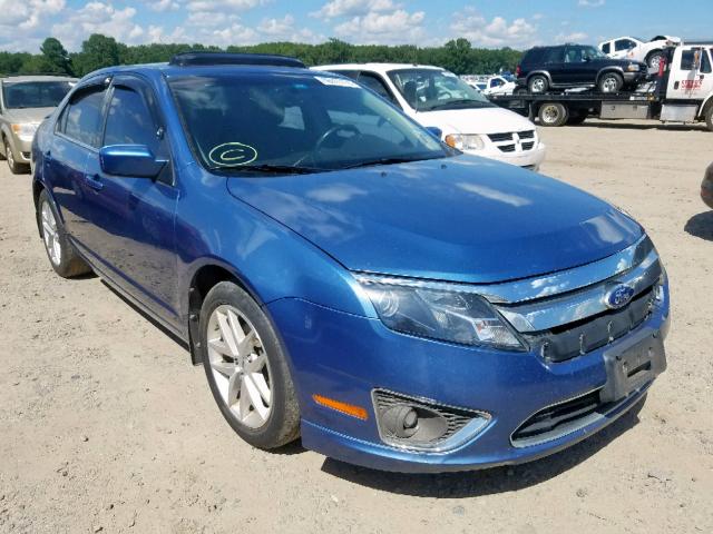 3FAHP0JA8AR416519 - 2010 FORD FUSION SEL BLUE photo 1