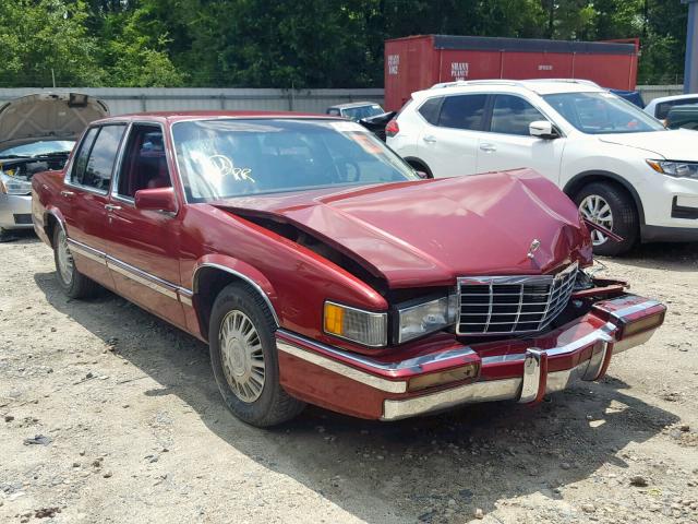 1G6CD53B3P4315652 - 1993 CADILLAC DEVILLE MAROON photo 1