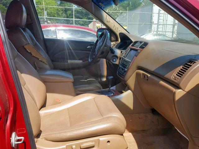 2HNYD188X3H550226 - 2003 ACURA MDX TOURIN BURGUNDY photo 5