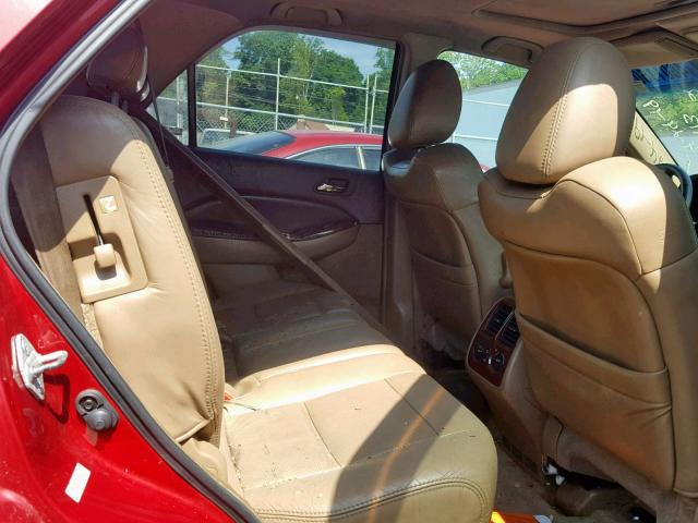 2HNYD188X3H550226 - 2003 ACURA MDX TOURIN BURGUNDY photo 6